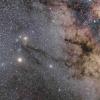 周的ESO图像–银河系的中心被黄道十二宫的光所穿越