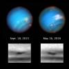 哈勃望远镜在海王星上看到神秘的萎缩风暴