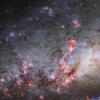 哈勃观看Galaxy NGC 4490的翘曲外观