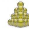 金色原子的簇形成特殊的金字塔形状 - 第一次显着的结构成像