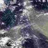 美国国家航空航天局（NASA）观测到的大西洋撒哈拉大尘埃羽