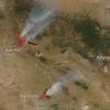 从NASA的Aqua卫星看，亚利桑那州和新墨西哥州的野火之怒