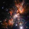 通过宇宙云：哈勃斑点是一个美丽的恒星托儿所