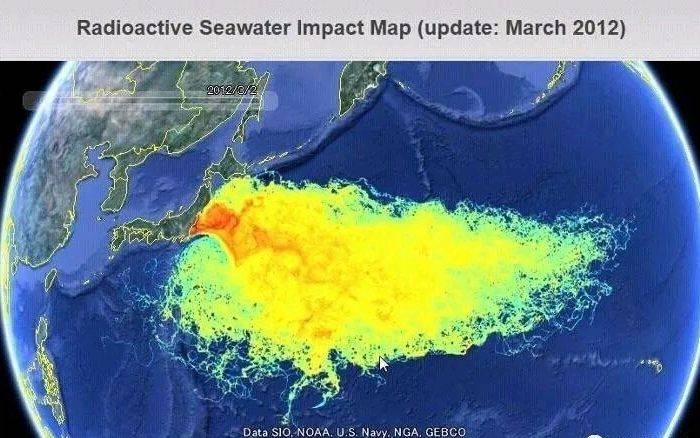 题主问福岛核事故所产生的污染物质已随到达美国西海岸
